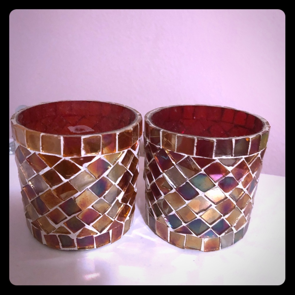 2 beautiful candle holders